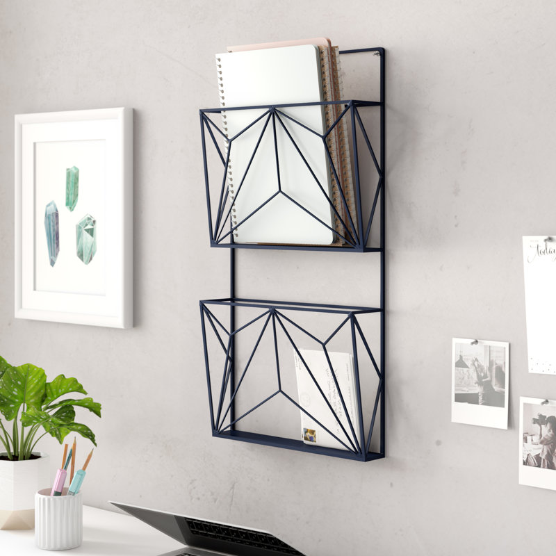 Wrought Studio Evgenia Metal Hanging Wall File Holder & Reviews Wayfair